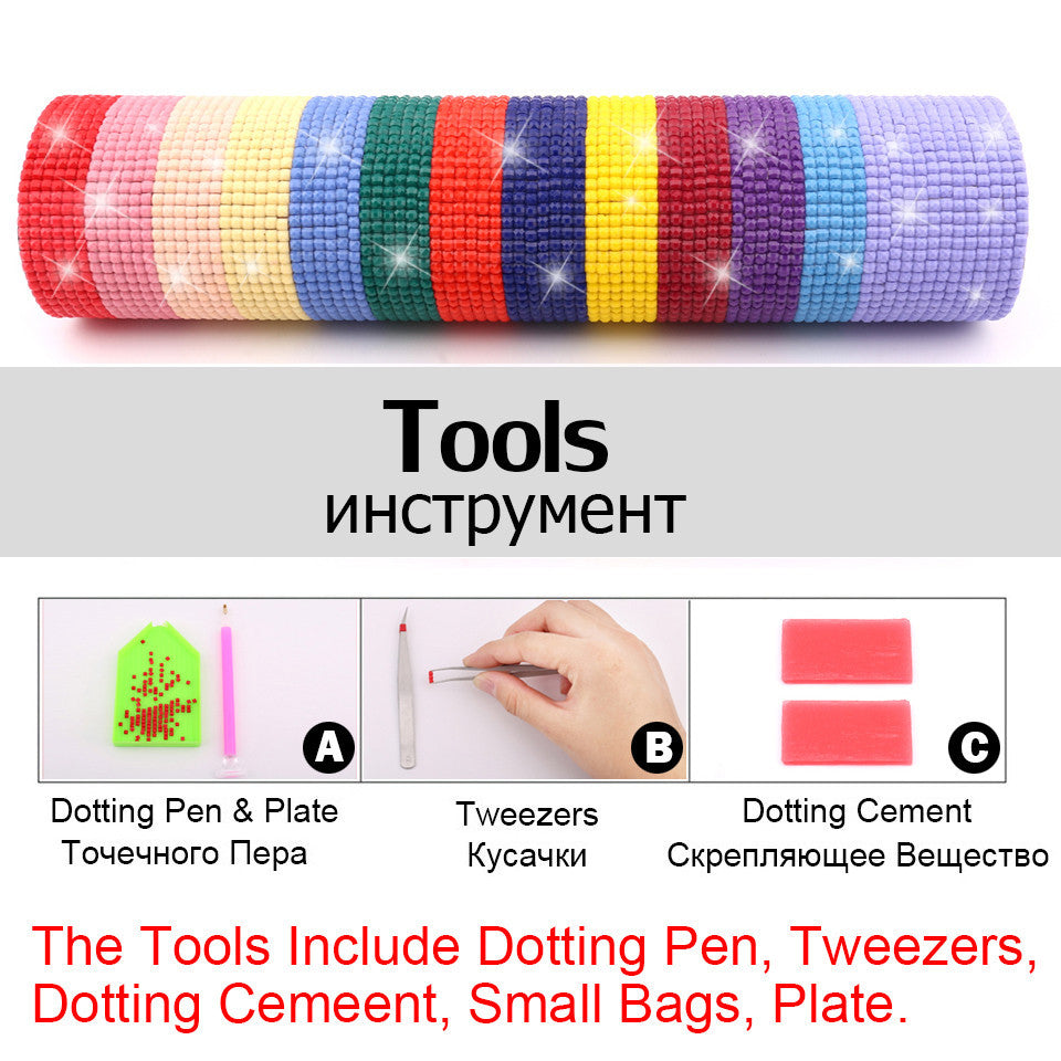 Új termék karácsonyi aranyos kisállat témájú 5D gyémántfestés