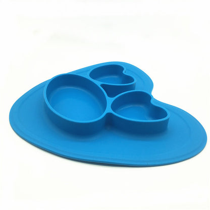 Kisgyermek szilikon vacsora tányér baba tapadókorongos étkészlet