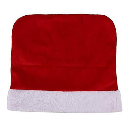 Karácsonyi piros hímzett székhuzat