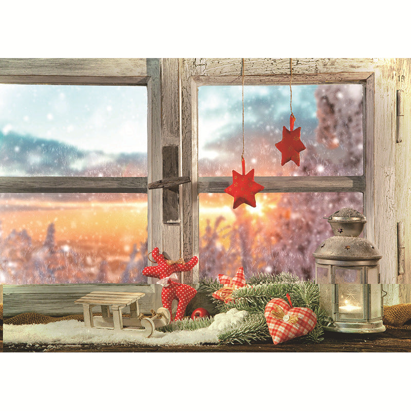 Christmas Background Fabric Snowdrift Festival Photo Party Decoration Background