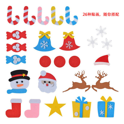 Filc karácsonyfadíszek