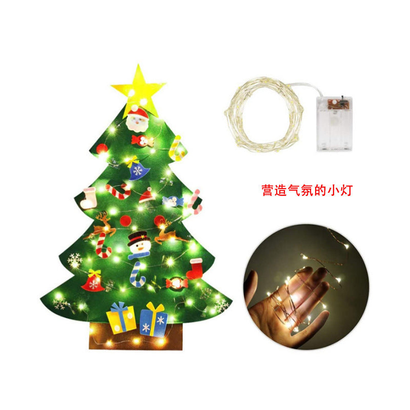 Filc karácsonyfadíszek