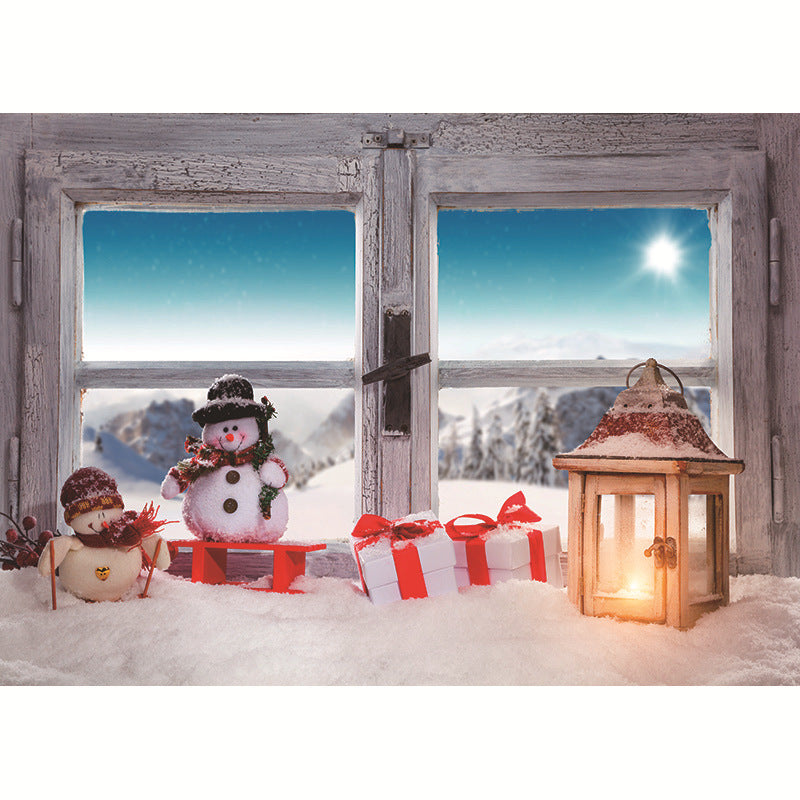 Christmas Background Fabric Snowdrift Festival Photo Party Decoration Background