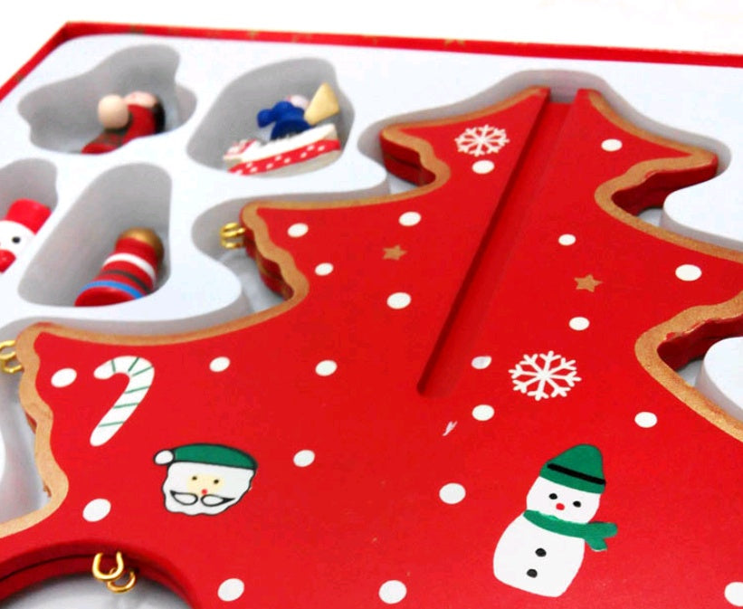 Karácsonyi díszek Kreatív karácsonyfa asztali dekoráció Fa karácsonyfa