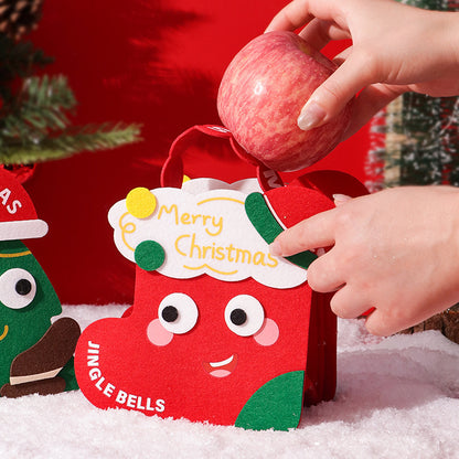 Karácsonyi ajándék filc táska ajándék rajzfilm ajándékcsomagolás