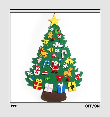 Karácsonyi díszek karácsonyfa új medál filc