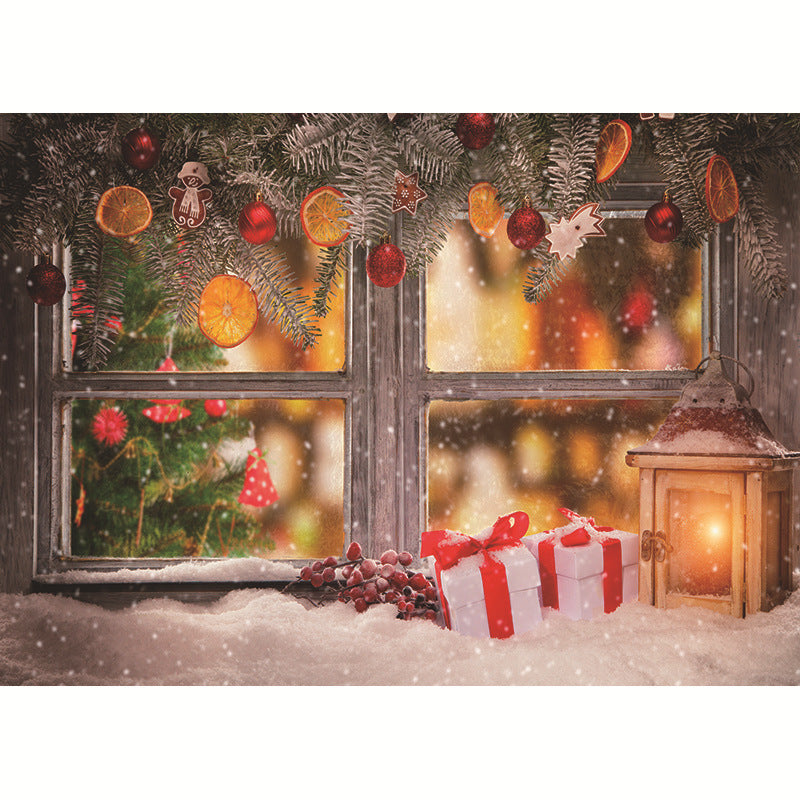 Christmas Background Fabric Snowdrift Festival Photo Party Decoration Background