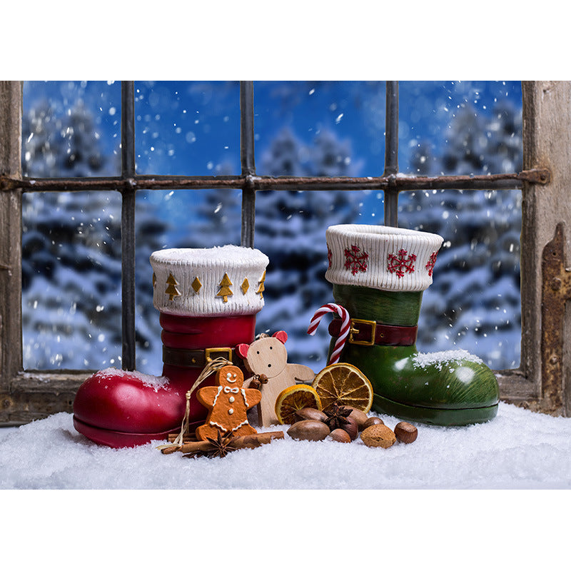 Christmas Background Fabric Snowdrift Festival Photo Party Decoration Background