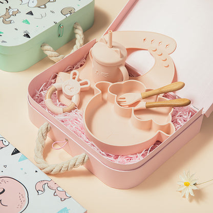 Baba szilikon tál újszülött étkészlet