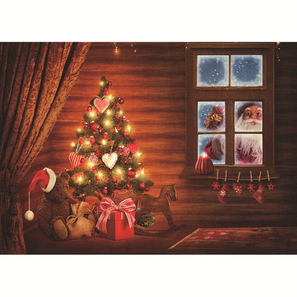 Christmas Background Fabric Snowdrift Festival Photo Party Decoration Background