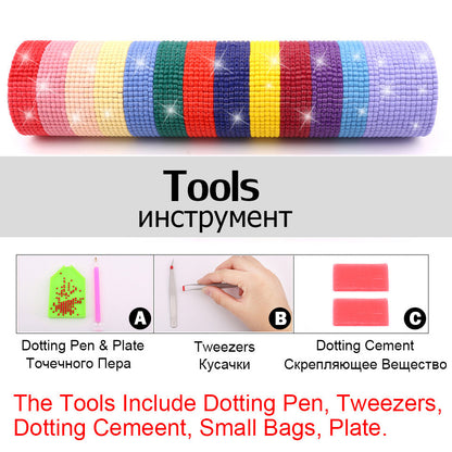 Új termék karácsonyi aranyos kisállat témájú 5D gyémántfestés