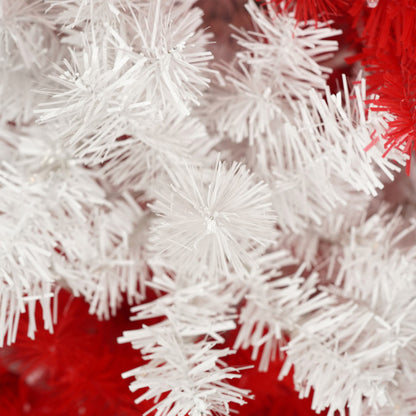 1,8 méteres műfenyő 300 LED-es izzóval és 900 hajlítható ággal, cukorpálcás karácsonyfa ünnepi dekoráció, kreatívan díszített fák, karácsonyfa karácsonyi díszek